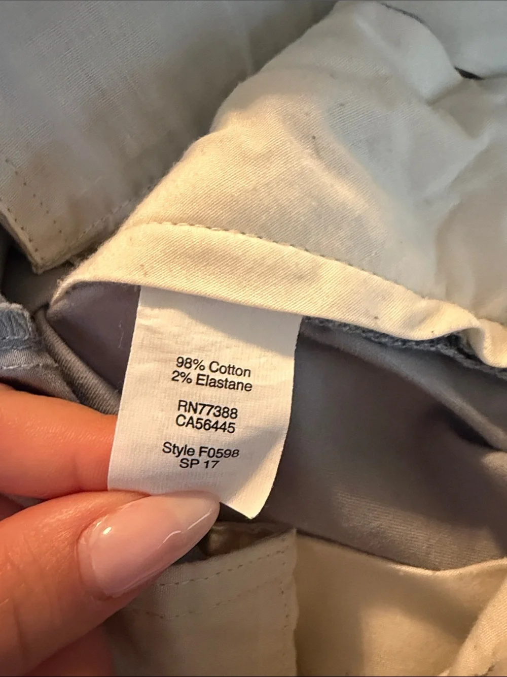 J. Crew material 98%